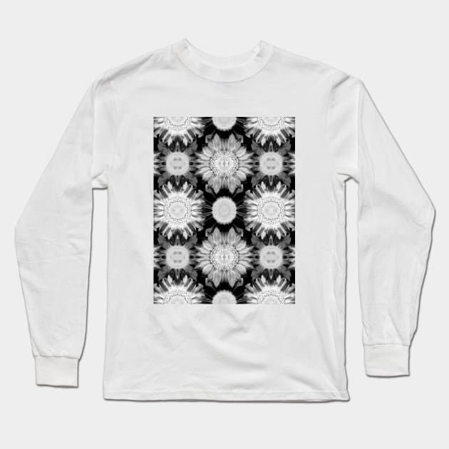 Sunflowers After Dark #2 Long Sleeve T-Shirt by SiSuSiSu